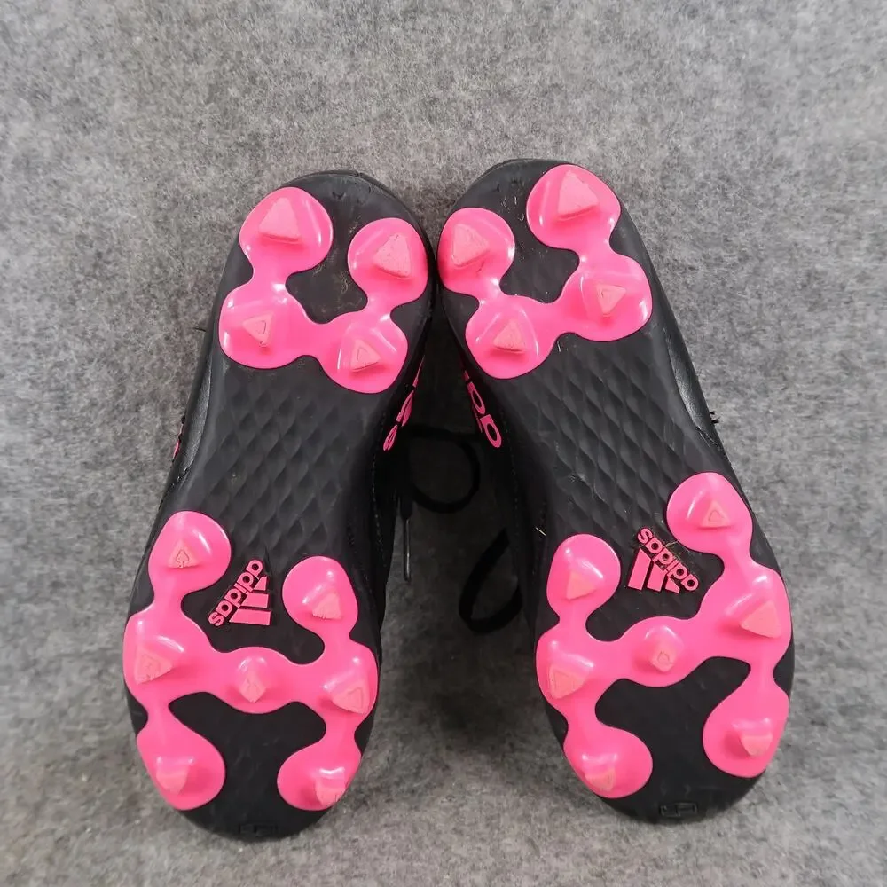 Adidas Shoes Kids 13K Soccer Cleats Goletto Black Pink FG Lace Up Athletic Sport